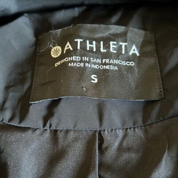 ATHLETA Point Reyes Black Moto Bomber Jacket Womens Sz S - Picture 14 of 14
